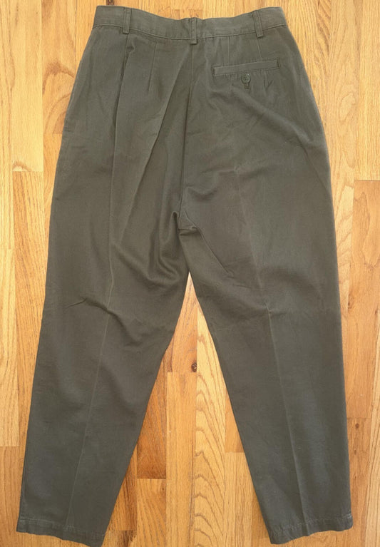 Vintage Casual Corner Annex Women's Olive Green Chinos - Size 10P