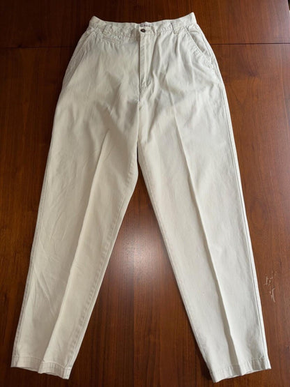 Vintage The Limited Women's Khaki High-Waisted Chinos - Size 8
