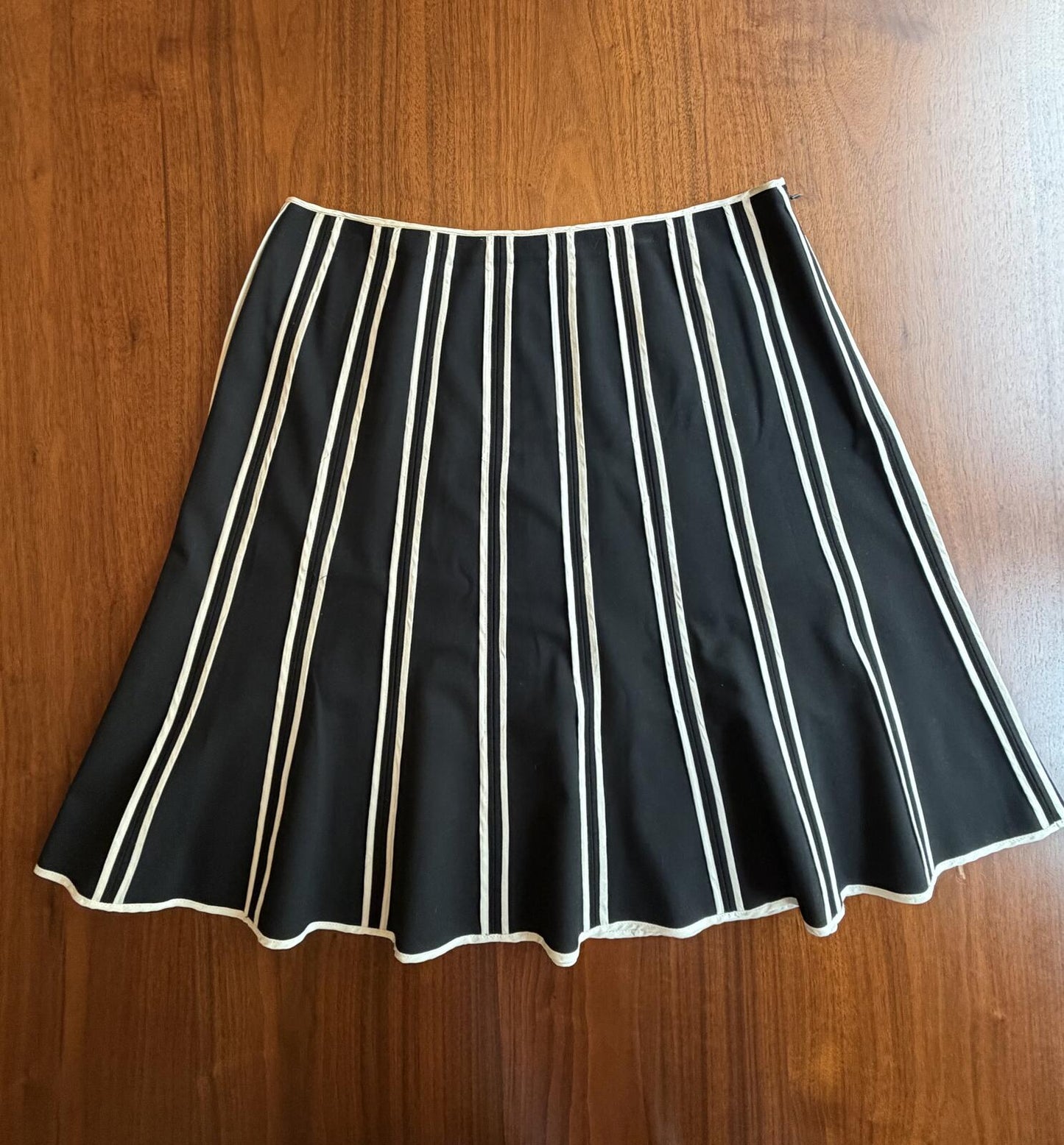 INC International Concepts Black & White Vertical Stripe Skirt - Size 10