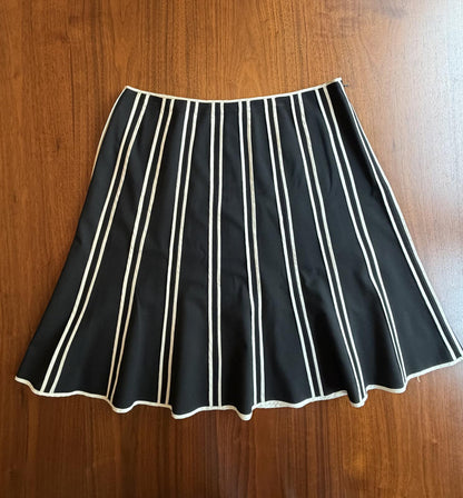 INC International Concepts Black & White Vertical Stripe Skirt - Size 10