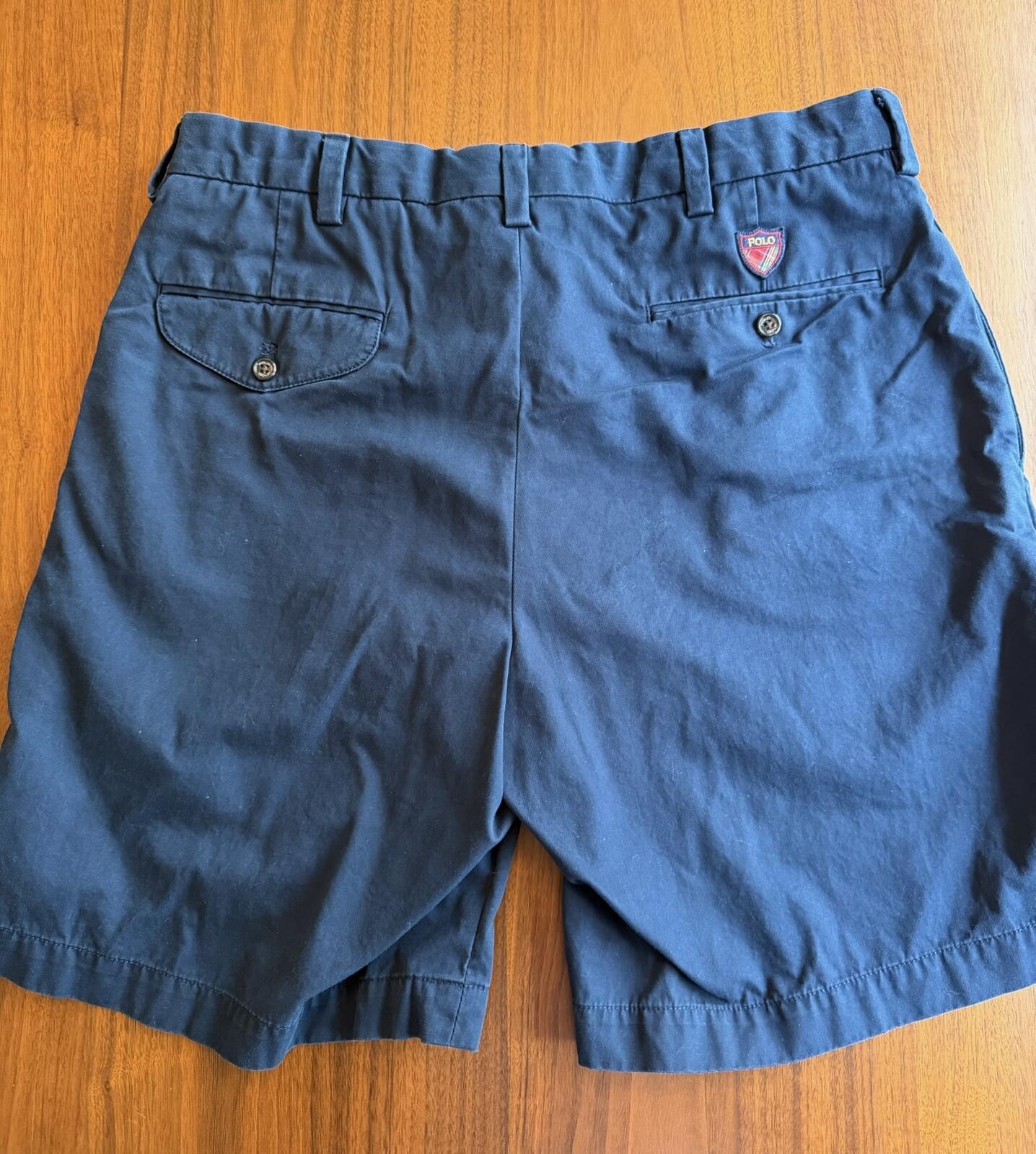 Polo Golf Ralph Lauren Men's Fairway Fit Navy Cotton Golf Shorts - Size 34