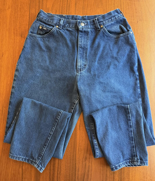 Vintage 90s Lee High-Waisted Tapered Leg Mom Jeans - Size 14