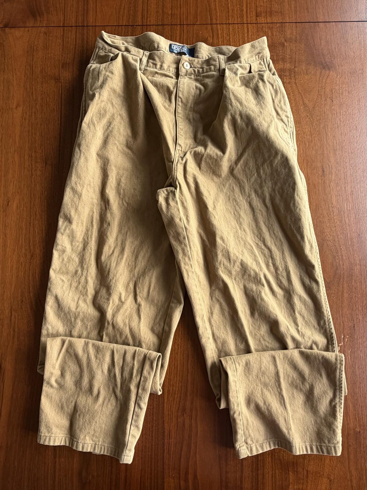Polo by Ralph Lauren Men's Dark Khaki Cotton Pants - Size 33x30