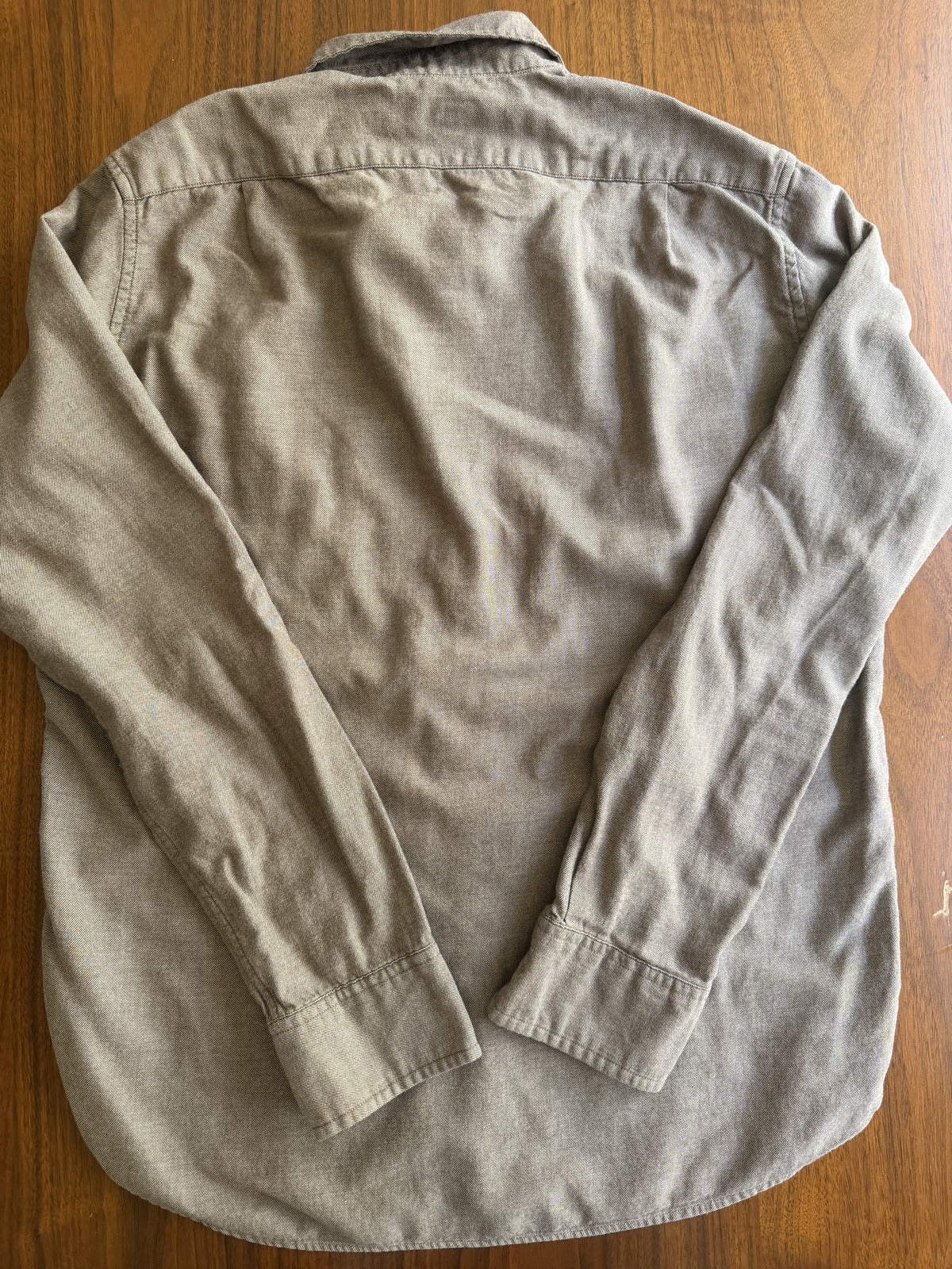 J.Crew Men's Long Sleeve Button-Down Shirt Heathered Brown - Size M
