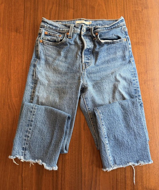 Levi's Women's Wedgie Straight High Rise Cropped Jeans - Size 26