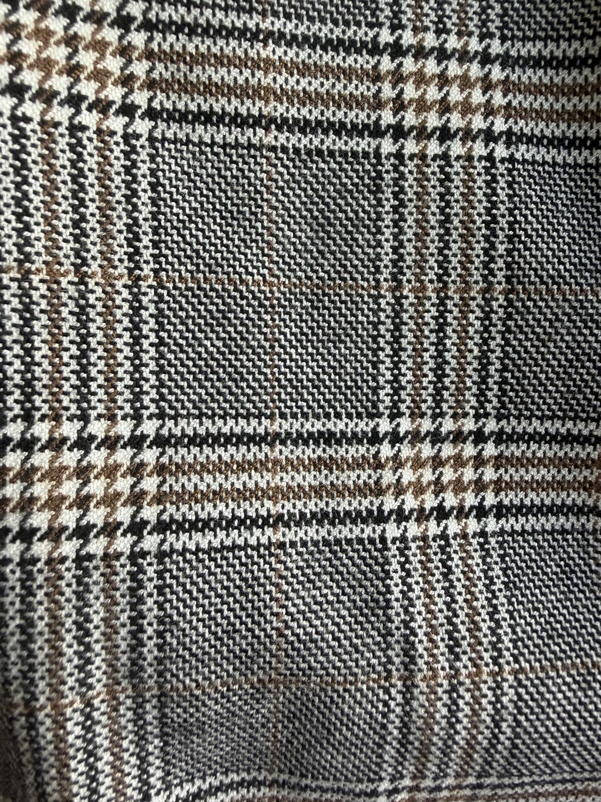 Banana Republic Women's Black Plaid Pleated & Cuffed Dress Pants - Size 14