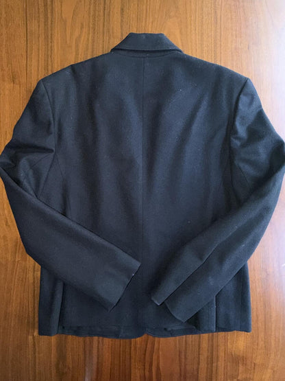 Pendleton Women's Pure Virgin Wool Black Blazer Jacket - Size 4