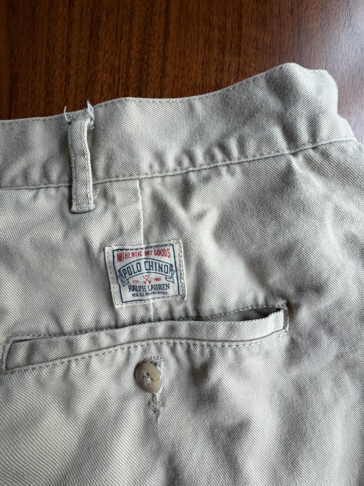Polo by Ralph Lauren Men's Khaki Cotton Chino Shorts - Size 42