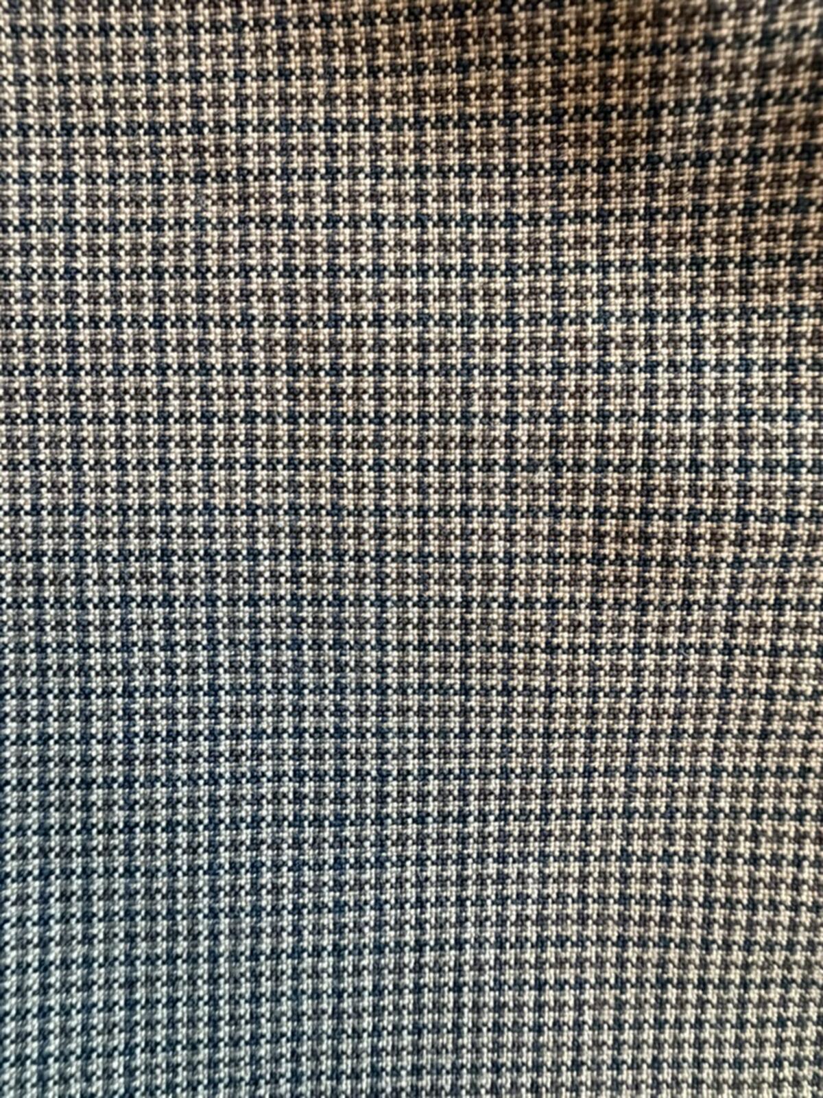Vintage Robert Carlyle Men's Houndstooth Wool Blend Pleated Trousers - Size 34