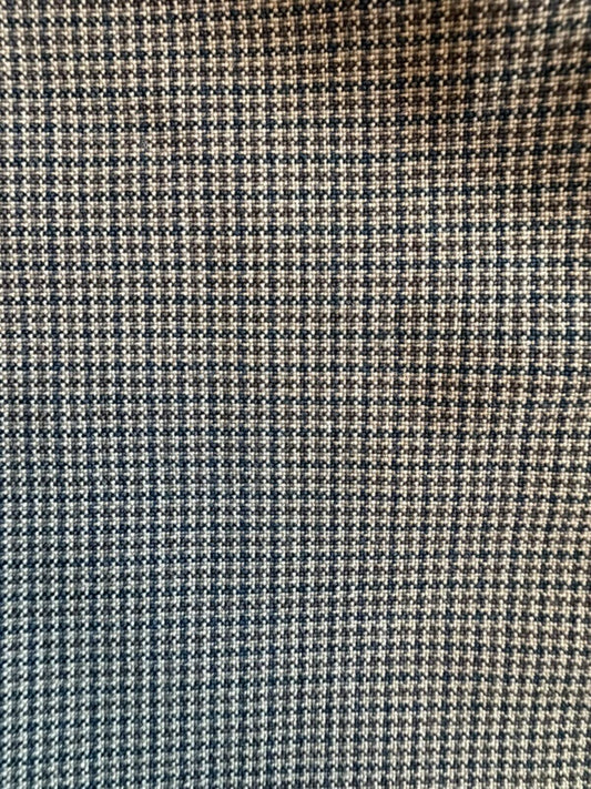 Vintage Robert Carlyle Men's Houndstooth Wool Blend Pleated Trousers - Size 34
