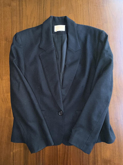 Pendleton Women's Pure Virgin Wool Black Blazer Jacket - Size 4