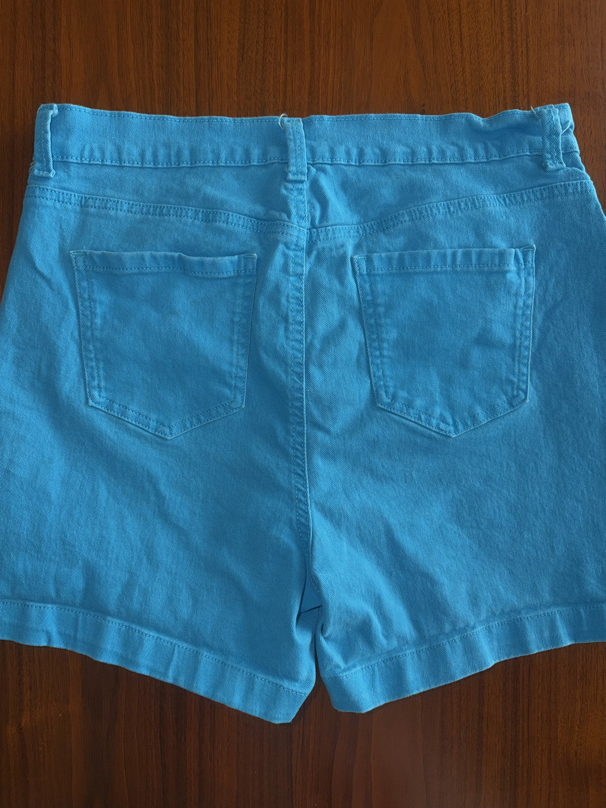 Gloria Vanderbilt Women's All Around Slimming Effect Turquoise Shorts - Size 12
