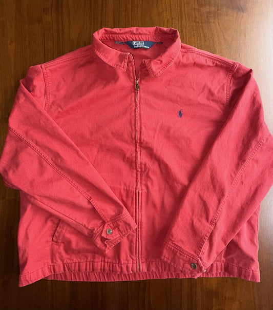 Polo by Ralph Lauren Men's Red Harrington Style Jacket - Size XXL