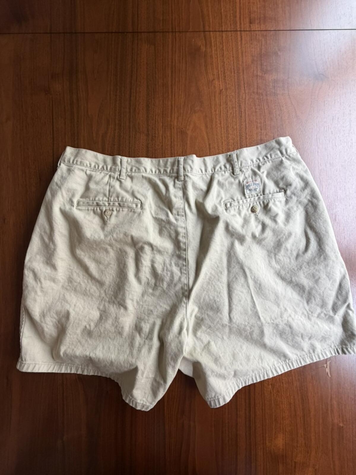 Polo by Ralph Lauren Men's Khaki Cotton Chino Shorts - Size 42