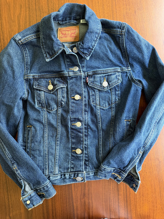 Levi's Women's Classic Dark Wash Denim Jacket - Size S
