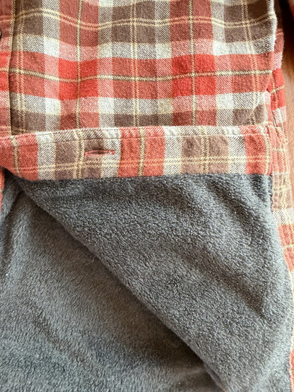 L.L.Bean Traditional Fit Fleece-Lined Plaid Shirt Jacket Size S
