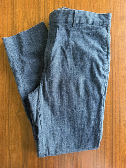 Banana Republic Men's Blue Textured Dress Pants - Size 33x30