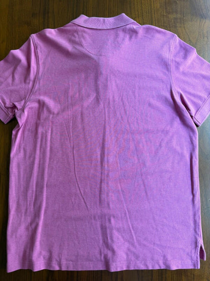Brooks Brothers Slim Fit Performance Polo Pink Supima Cotton XXL