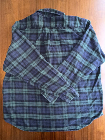Brooks Brothers Men's Flannel Traditional Fit Green/Blue Plaid - Size XL