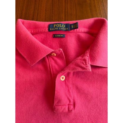 Polo Ralph Lauren Men's Pique Polo Shirt in Bright Pink - Size XL