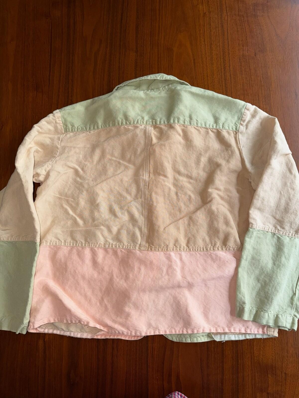 Hearts of Palm Women's Patchwork Linen Blend Jacket - Size 8