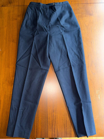 Vintage Harve Bernard Collection Women's Wool Navy Dress Pants - Size 6P