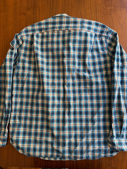 Lands' End Canvas Men's Plaid Button Down Shirt - Size XL