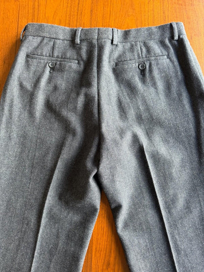 Banana Republic Men's Tailored Fit Wool Blend Dress Pants Charcoal Grey - 33x34