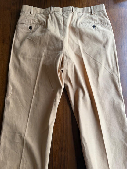 Sid Mashburn Butterscotch Cotton Canvas Garment-Dyed Sport Trousers
