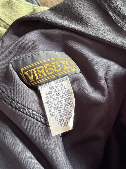 Vintage Virgo II Women's Boatneck Sheath Dress Black - Size 10