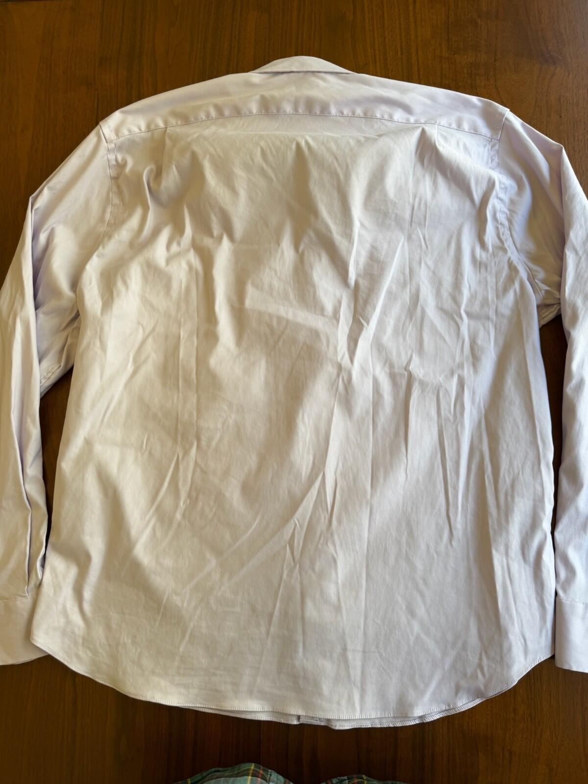 J.Crew Classic Fit Tech Dress Shirt in Light Purple-Size XL