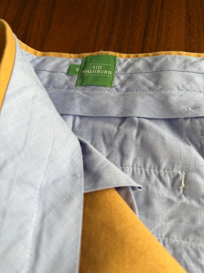 Sid Mashburn Butterscotch Cotton Canvas Garment-Dyed Sport Trousers