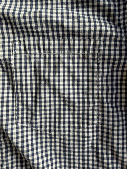 J.Crew Men's Slim Fit Blue Gingham Button-Down Shirt - Size S