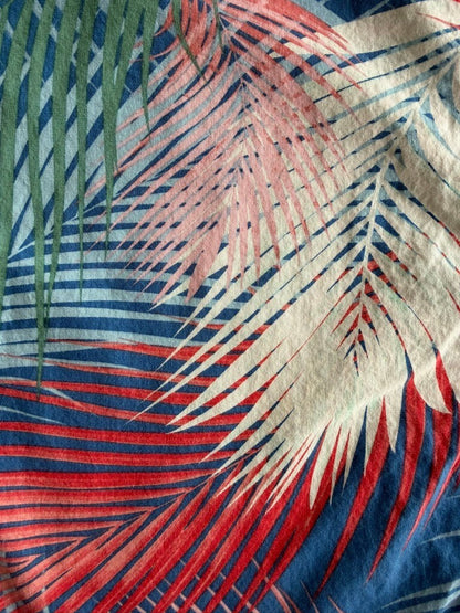 Pacsun Men's Tropical Print Short Sleeve Button-Up Shirt - Size M