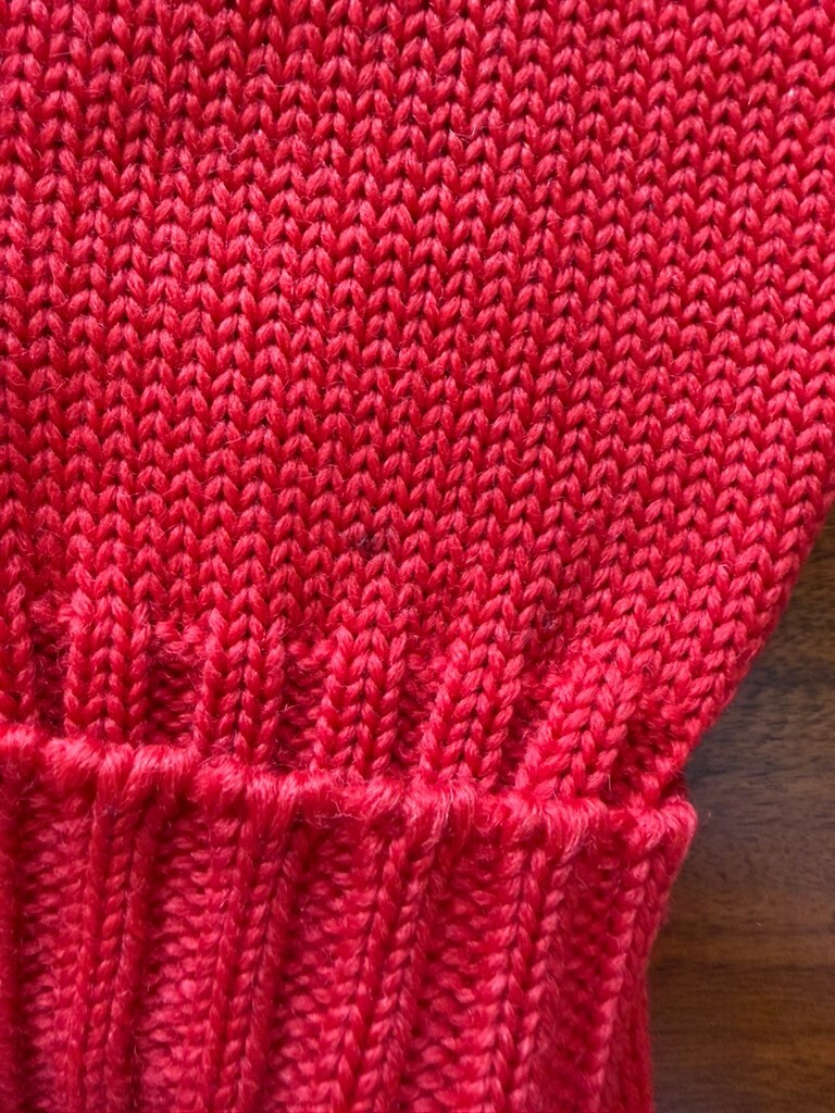 Vintage Red Nelson Knitting Mills Varsity Cardigan Sweater w/Patches - Size M