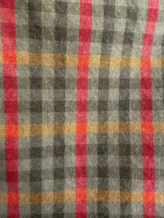 Jones New York Women's Olive & Red Plaid Cotton Pencil Skirt - Size 6