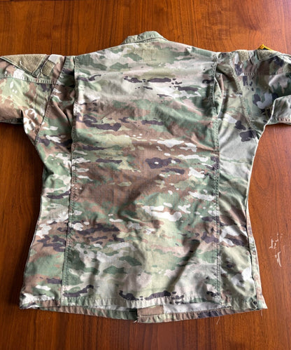US Military Woodland Camo BDU Combat Hot Weather Jacket - Size S