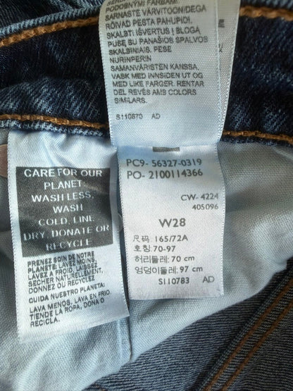 Levi's Women's Medium Wash Distressed Denim Cut-Off Shorts - Size W28