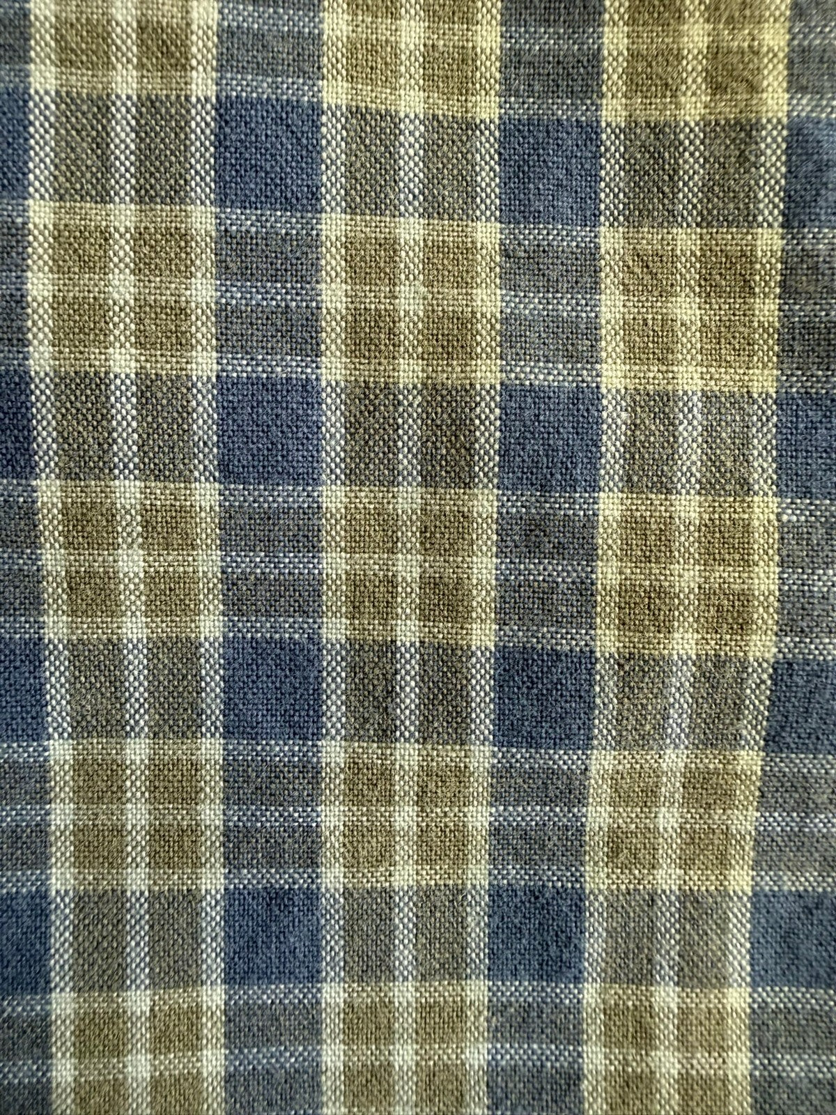 J.Crew Men's Green and Blue Plaid Short Sleeve Button Down - Size L