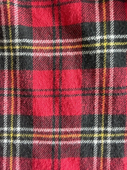 GAP Men's Red Plaid Flannel Button-Down - Size XXL