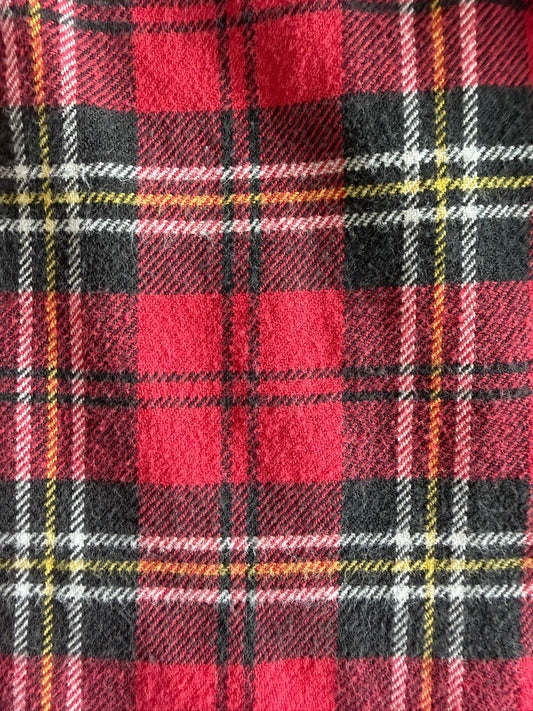 GAP Men's Red Plaid Flannel Button-Down - Size XXL