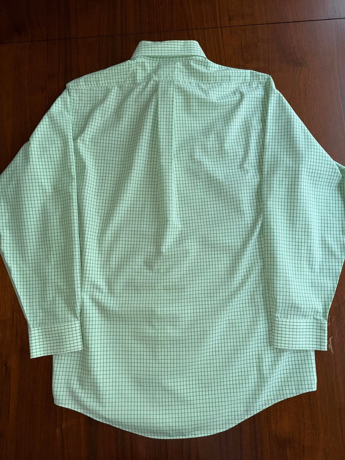 Brooks Brothers Traditional Fit Green Check Dress Shirt - Size 15.5-33