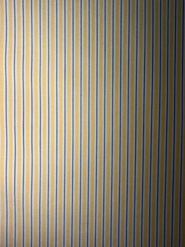 Brooks Brothers Men's Dress Shirt Yellow w/Blue Stripes - Size 17.5-32/33