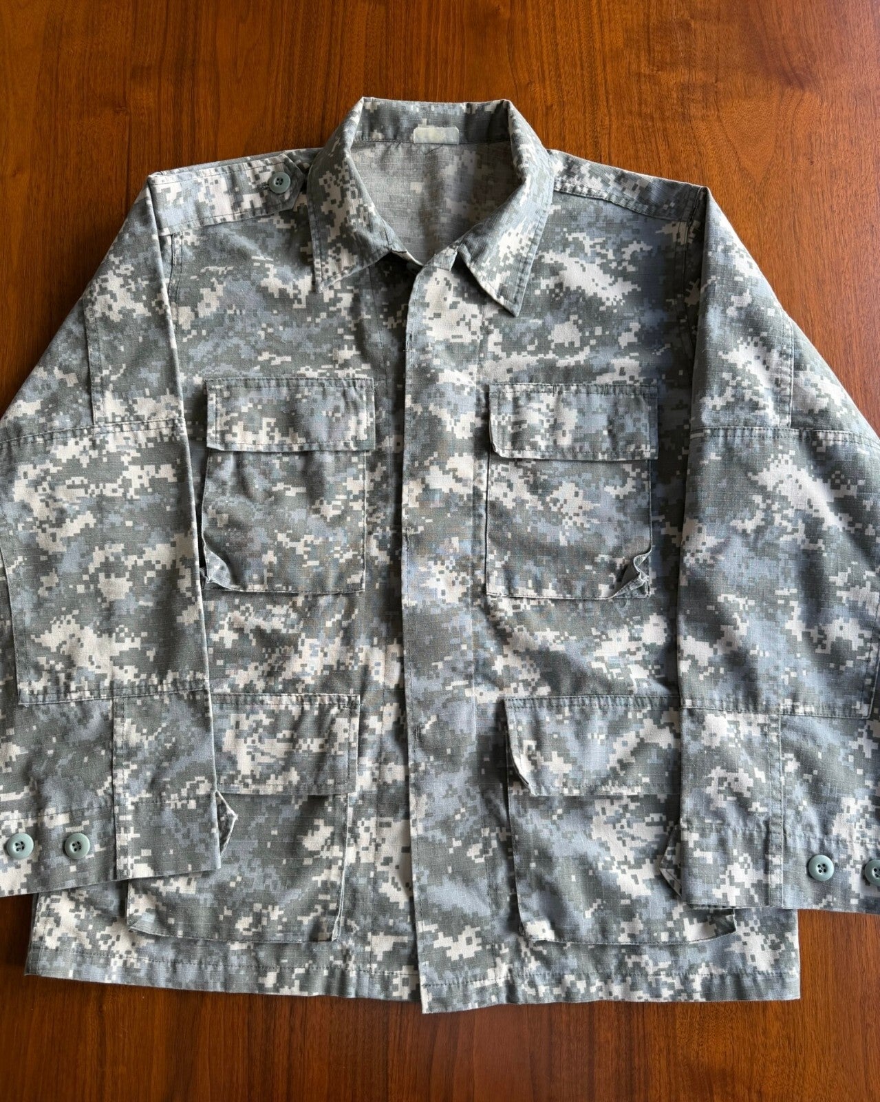 US Army ACU Battle Dress Uniform Coat Universal Digital Camo - Size L