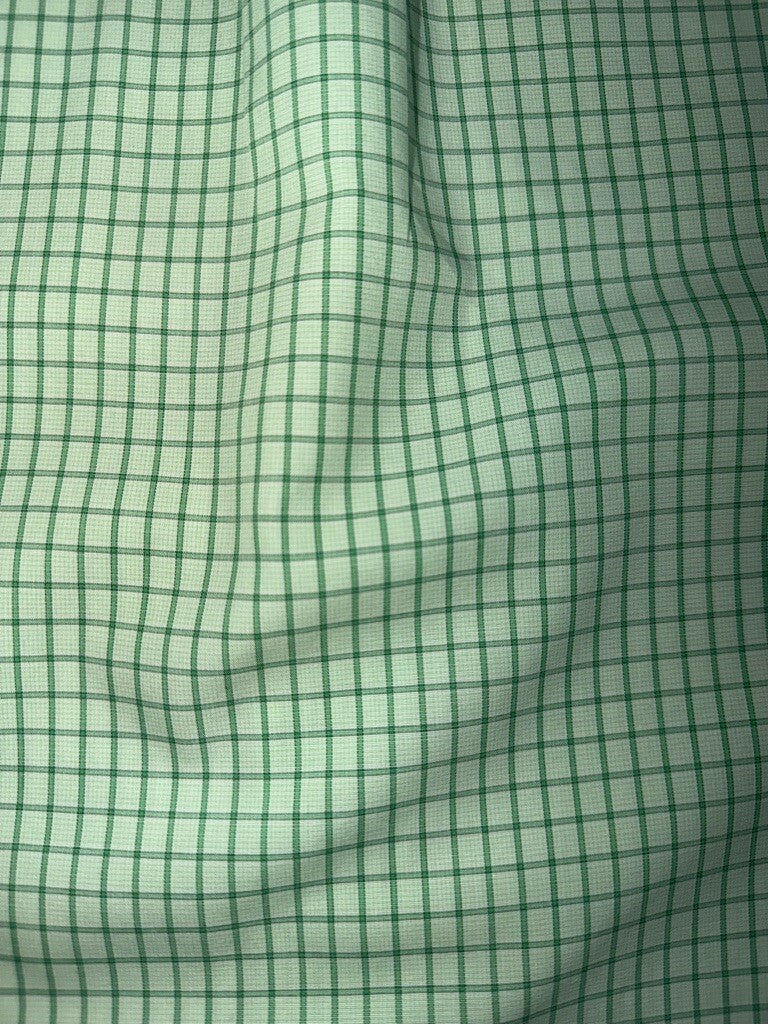 Brooks Brothers Traditional Fit Green Check Dress Shirt - Size 15.5-33