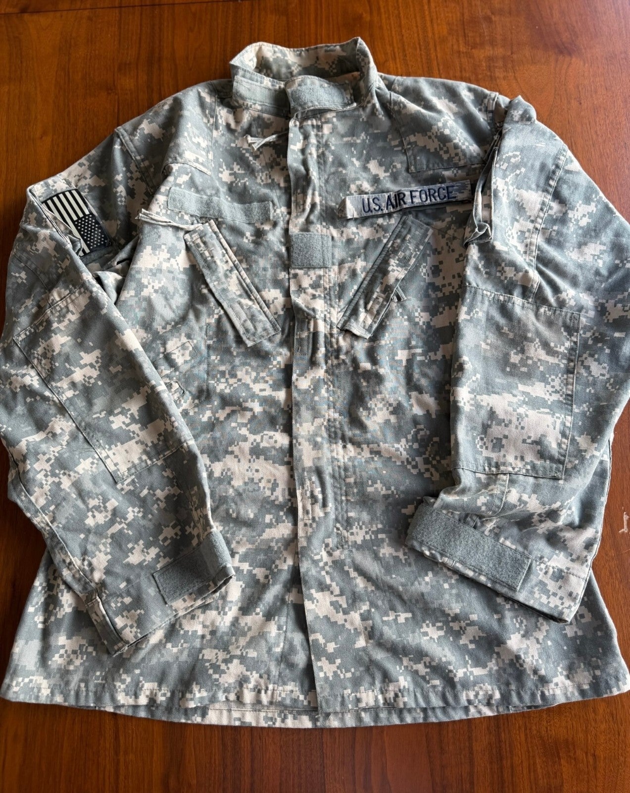 U.S. Air Force Digital Camouflage Military Jacket - Size L