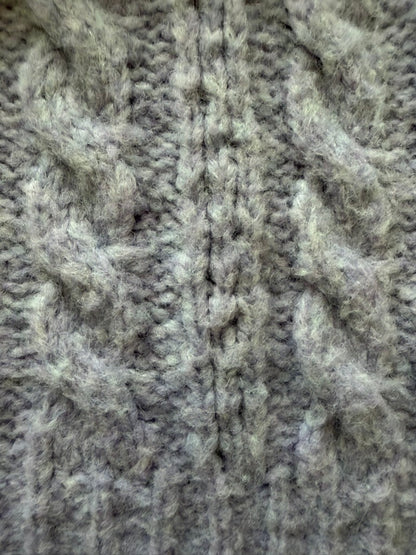 Madewell Women's Lavender Cable Knit Button-Up Cardigan Sweater - Size S