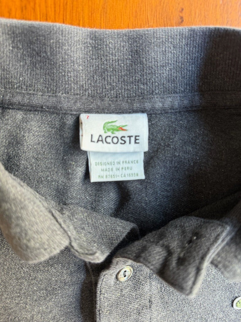 Lacoste Classic Polo Shirt in Dark Gray - Size XXL