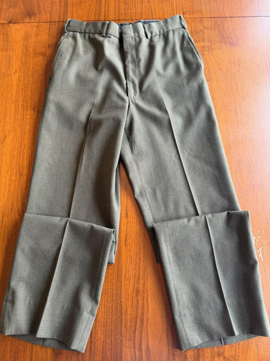 USMC Authentic Surplus Green Poly/Wool Service Trousers Size 33L