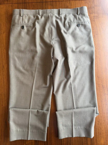 Lauren Ralph Lauren Men's Pleated Cuffed Dark Tan Dress Pants - Size 36x29